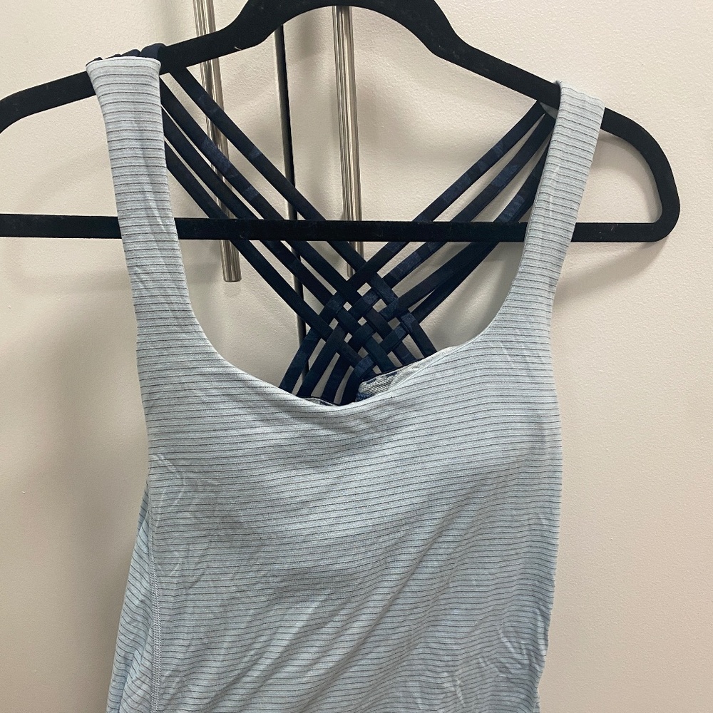 Lululemon Athletic Workout Top Cross Back
